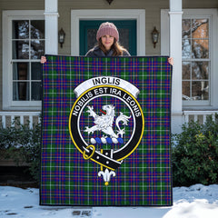 Inglis Modern Tartan Crest Quilt