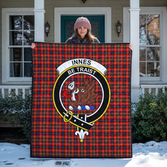 Innes Modern Tartan Crest Quilt