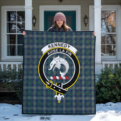Kennedy Modern Tartan Crest Quilt