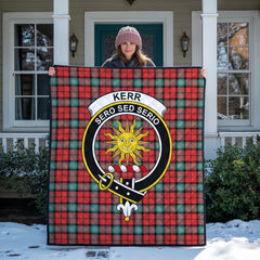 Kerr Ancient Tartan Crest Quilt
