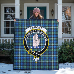 Lamont Ancient Tartan Crest Quilt