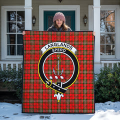 Langlands Tartan Crest Quilt