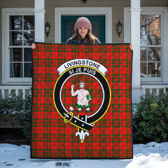 Livingstone Tartan Crest Quilt