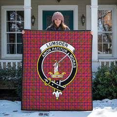 Lumsden Modern Tartan Crest Quilt