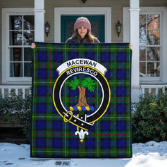 MacEwan Modern Tartan Crest Quilt