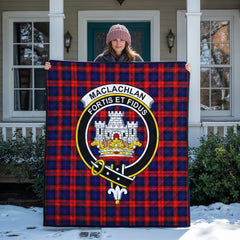 MacLachlan Modern Tartan Crest Quilt