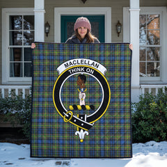 MacLellan Ancient Tartan Crest Quilt