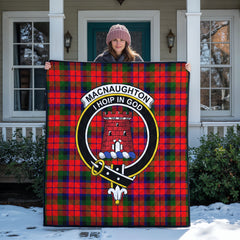 MacNaughton Modern Tartan Crest Quilt