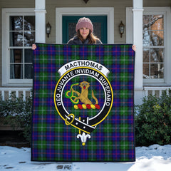 MacThomas Modern Tartan Crest Quilt