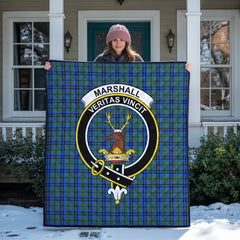 Marshall Tartan Crest Quilt