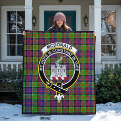 McDonald (Clan Ranald) Tartan Crest Quilt