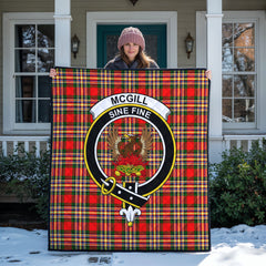 McGill Modern Tartan Crest Quilt