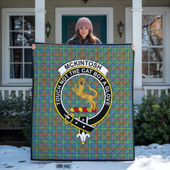 McKintosh Hunting Ancient Tartan Crest Quilt