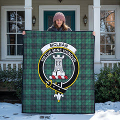McLean Hunting Ancient Tartan Crest Quilt