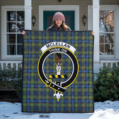 McLellan Ancient Tartan Crest Quilt