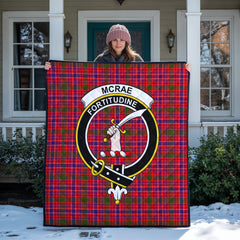 McRae Modern Tartan Crest Quilt
