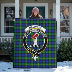 Meldrum Tartan Crest Quilt