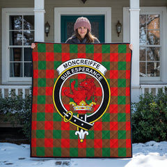 Moncreiffe (or Moncreiff) Tartan Crest Quilt