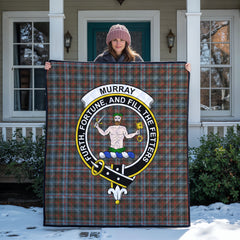 Murray of Atholl Weathered Tartan Crest Quilt