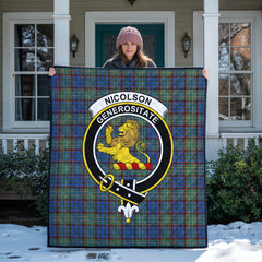 Nicolson Hunting Ancient Tartan Crest Quilt