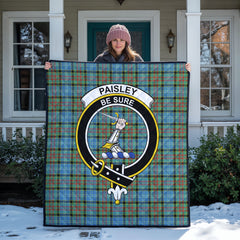 Paisley District Tartan Crest Quilt