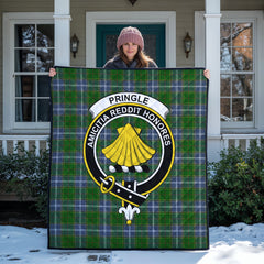 Pringle Tartan Crest Quilt