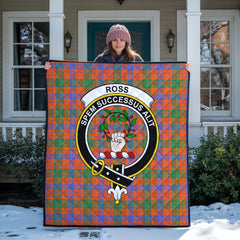 Ross Ancient Tartan Crest Quilt