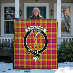 Scrymgeour Tartan Crest Quilt