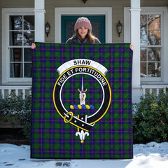 Shaw Modern Tartan Crest Quilt