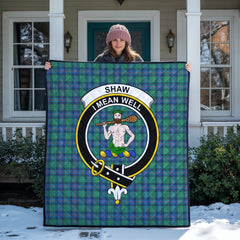 Shaw (of Sauchie) Ancient Tartan Crest Quilt