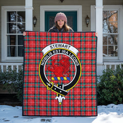 Stewart (Stuart) of Bute Tartan Crest Quilt
