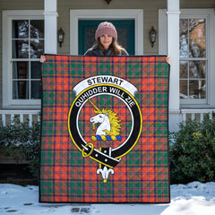 Stewart of Appin Ancient Tartan Crest Quilt