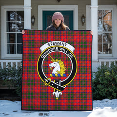 Stewart of Appin Modern Tartan Crest Quilt