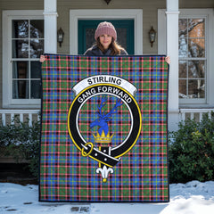 Stirling (of Cadder-Present Chief) Tartan Crest Quilt
