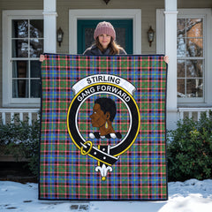 Stirling (of Keir) Tartan Crest Quilt