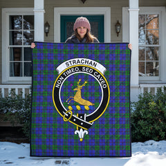 Strachan Tartan Crest Quilt