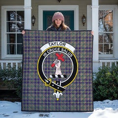 Taylor Weathered Tartan Crest Quilt