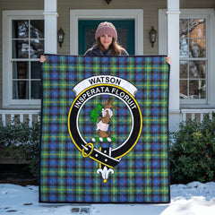 Watson Ancient Tartan Crest Quilt