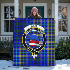 Weir Modern Tartan Crest Quilt