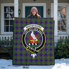 Whitefoord Tartan Crest Quilt