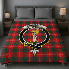 Chisholm Modern Tartan Crest Quilt