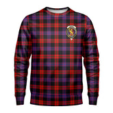 Broun Modern Tartan Crest Sweatshirt