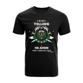 Aiton Tartan Crest T-shirt - I'm not yelling style