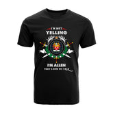 Allen Tartan Crest T-shirt - I'm not yelling style