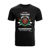 Drummond Modern Tartan Crest T-shirt - I'm not yelling style