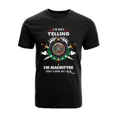 MacIntyre Tartan Crest T-shirt - I'm not yelling style