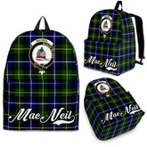 MacNeil of Barra Family Tartan Crest Backpack