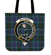 MacInnes Modern Tartan Crest Tote Bag