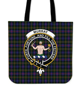 Murray of Atholl Modern Tartan Crest Tote Bag