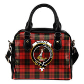Wallace Weathered Tartan Crest Shoulder Handbags
